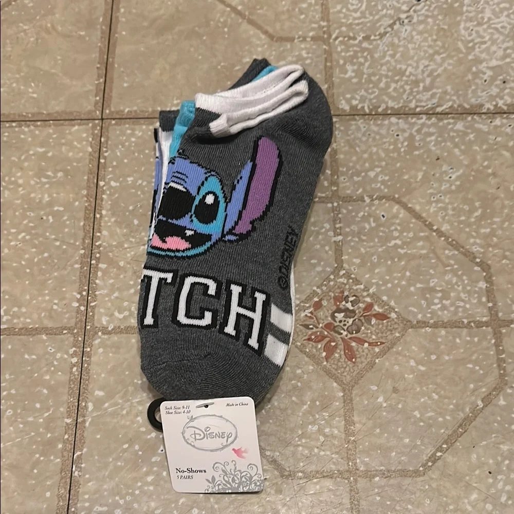 Disney Stitch No-Show Socks brand new with tags!